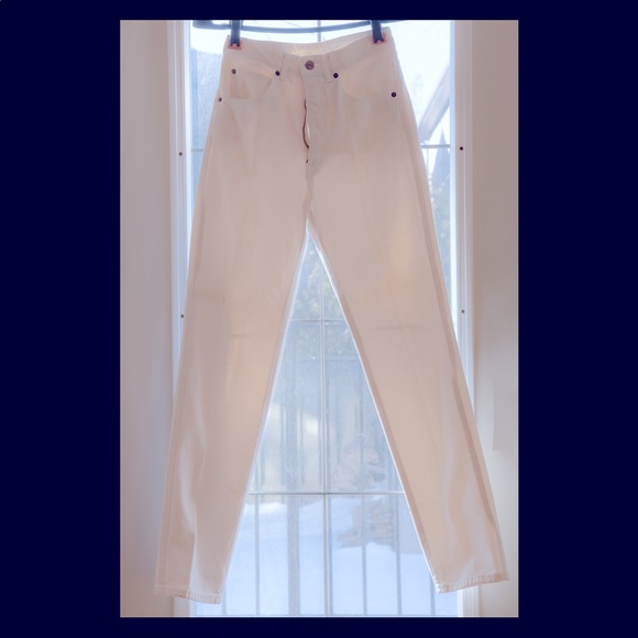 Vintage Jeans Edwin Pure White 90s 26x30 - Picture 1 of 2